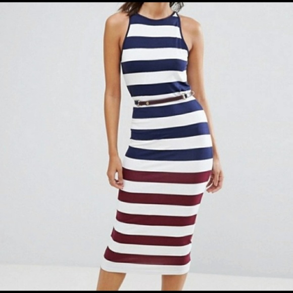 Ted Baker London Dresses & Skirts - Ted Baker Nautical Stripe Sleeveless Dress